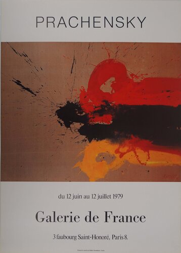Abstraction Jaune et Rouge de Markus Prachensky, Impresión a la venta en Singulart