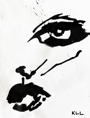 Lucky Number 5 par Kamile Lukrecija Lukosiute, Peinture en vente sur Singulart