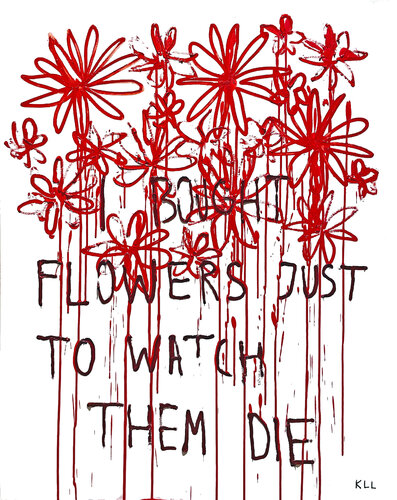 flowers par Kamile Lukrecija Lukosiute, Peinture en vente sur Singulart