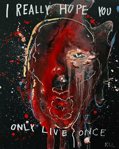 YOLO par Kamile Lukrecija Lukosiute, Peinture en vente sur Singulart