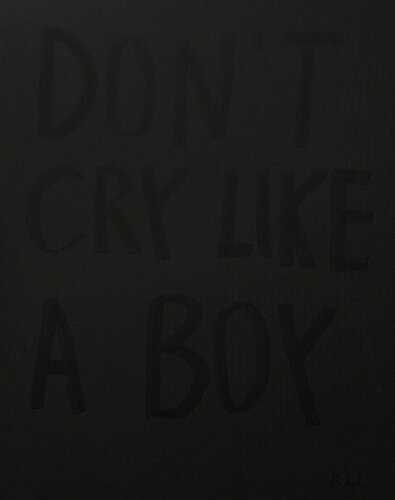 don't cry like a boy par Kamile Lukrecija Lukosiute, Peinture en vente sur Singulart