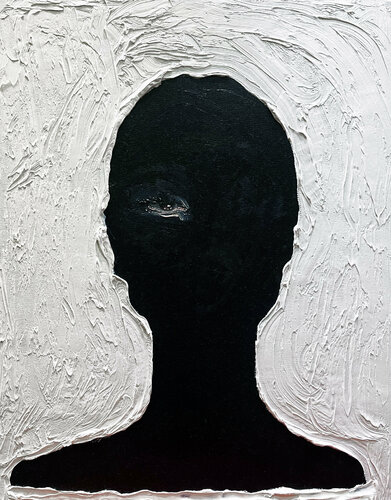 her shadow van Kamile Lukrecija Lukosiute, Schilderij te koop op Singulart