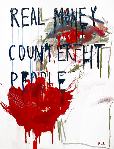 counterfeit people van Kamile Lukrecija Lukosiute, Schilderij te koop op Singulart