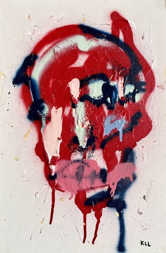 face zero two van Kamile Lukrecija Lukosiute, Schilderij te koop op Singulart