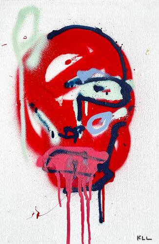 face zero four van Kamile Lukrecija Lukosiute, Schilderij te koop op Singulart