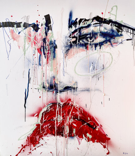 happy face by Kamile Lukrecija Lukosiute, Painting for Sale on Singulart