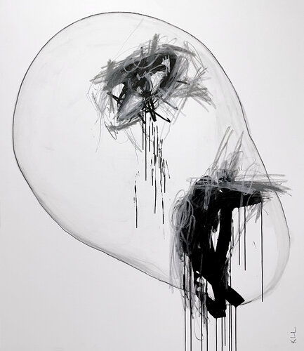 Starry Night de Kamile Lukrecija Lukosiute, Pintura a la venta en Singulart