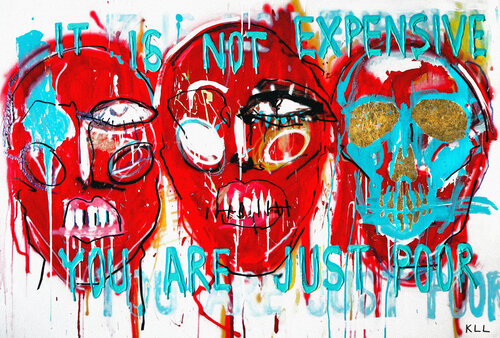 you are just poor by Kamile Lukrecija Lukosiute, Painting for Sale on Singulart