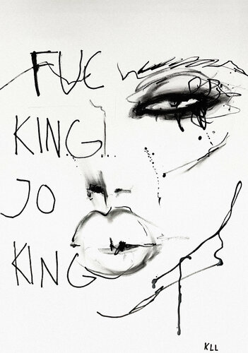 Fucking Joking par Kamile Lukrecija Lukosiute, Peinture en vente sur Singulart