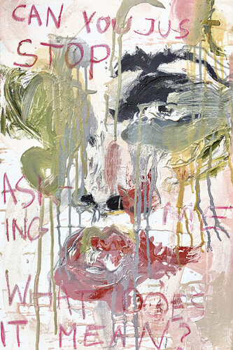 just stop par Kamile Lukrecija Lukosiute, Peinture en vente sur Singulart