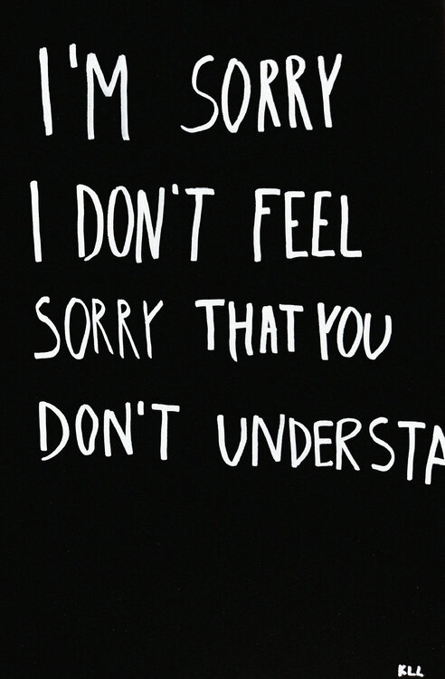 I don't feel sorry Kamile Lukrecija Lukosiute