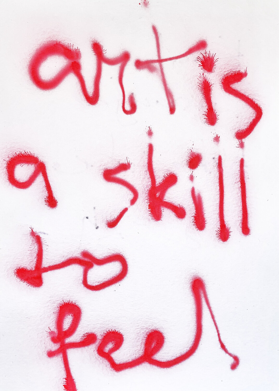 art is a skill Kamile Lukrecija Lukosiute Original painting for sale