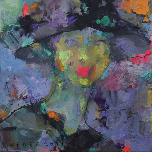 GIRL WITH DREAMS di Viktor Sheleg, Pittura in vendita su Singulart