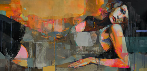 Gold dust di Viktor Sheleg, Pittura in vendita su Singulart