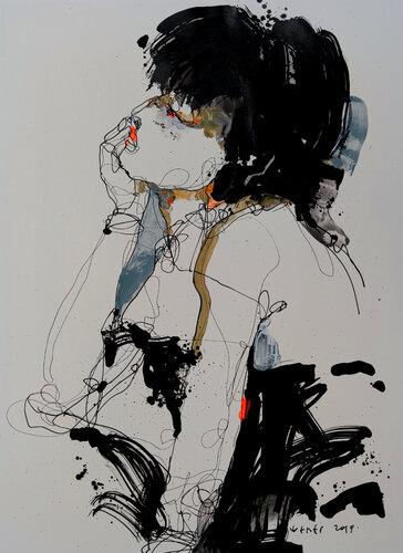 Lady 5 by Viktor Sheleg, Work on Paper for Sale on Singulart
