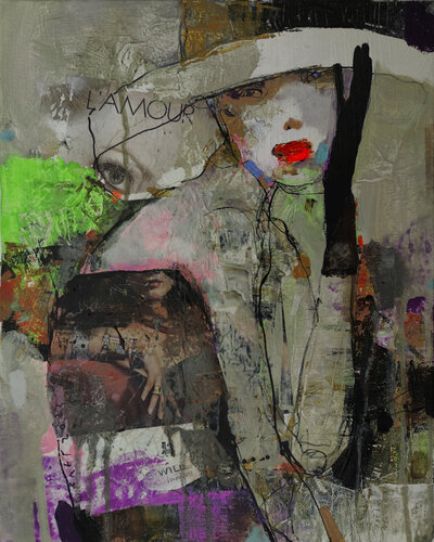 LADY GLAMOUR van Viktor Sheleg, Schilderij te koop op Singulart
