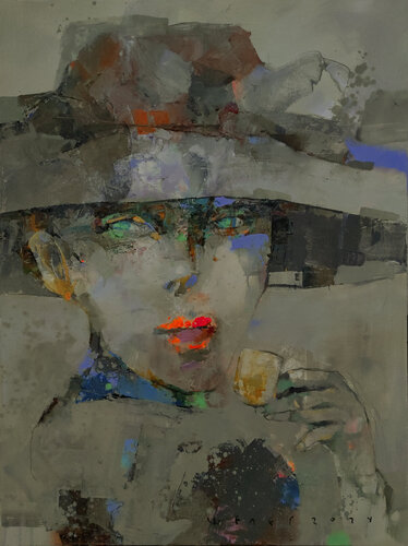 MORNING ESPRESSO van Viktor Sheleg, Schilderij te koop op Singulart