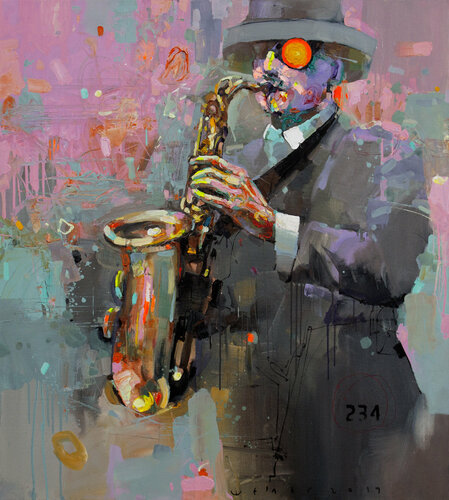 "Sound vibrations" di Viktor Sheleg, Pittura in vendita su Singulart