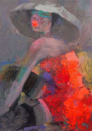 Red Renaissance van Viktor Sheleg, Schilderij te koop op Singulart