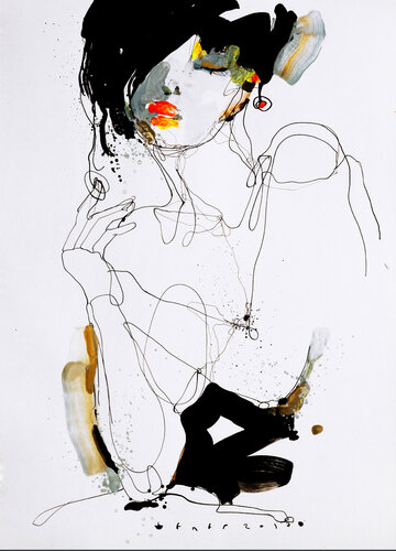 Lady 13 van Viktor Sheleg, Werk op papier te koop op Singulart