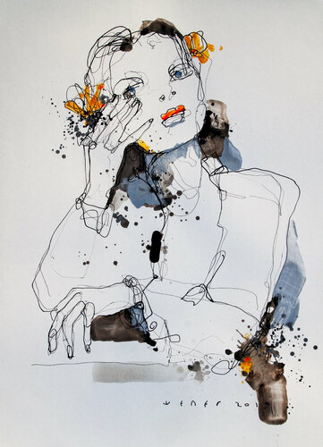 Lady 15 di Viktor Sheleg, Opera su carta in vendita su Singulart