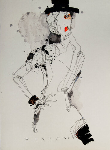 Lady 18 by Viktor Sheleg, 紙面作品 for Sale on Singulart