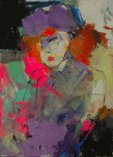 Unknown Lady van Viktor Sheleg, Schilderij te koop op Singulart