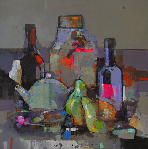 Evening still life di Viktor Sheleg, Pittura in vendita su Singulart