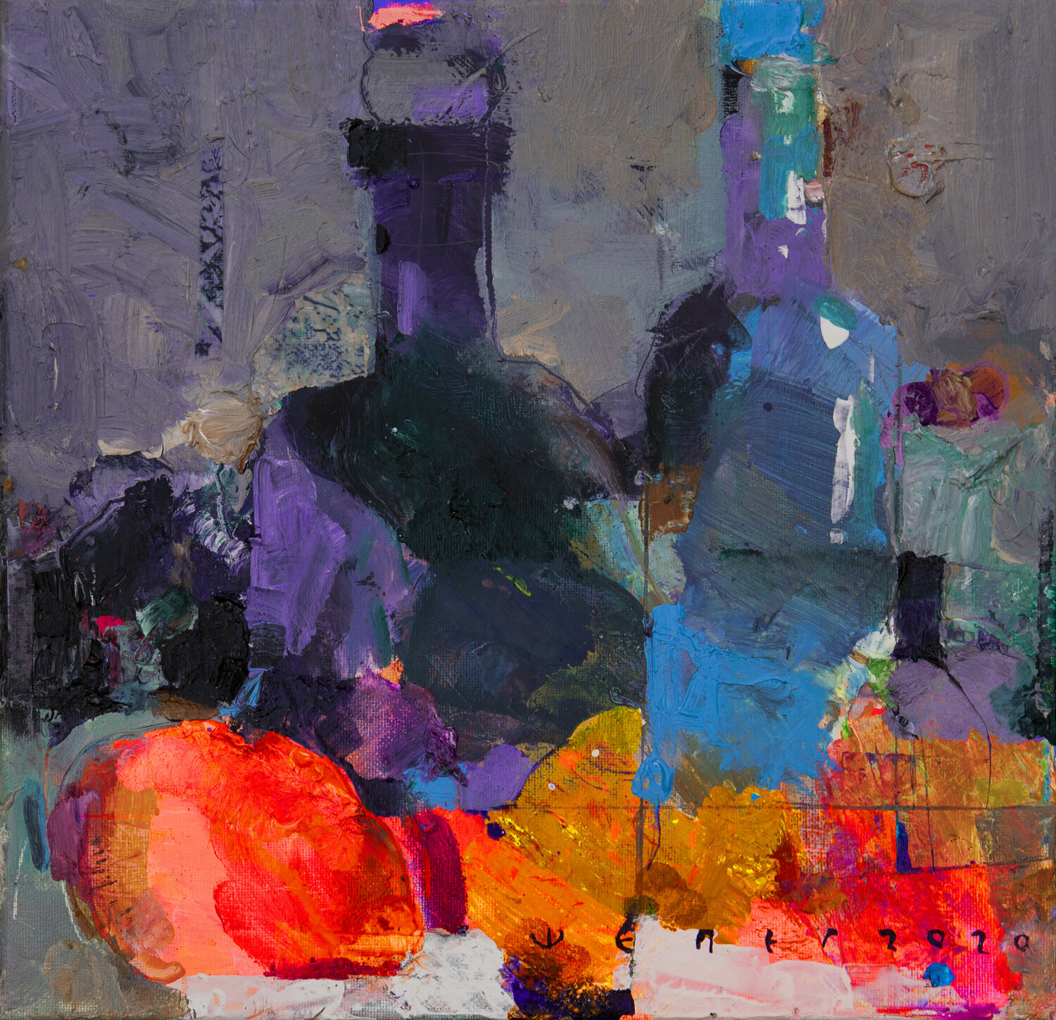Bottles and fruits Viktor Sheleg