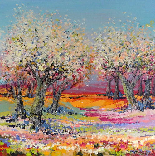 The magic of Spring (Framed) van Inelouise Mourick, Schilderij te koop op Singulart