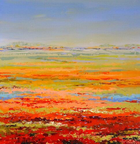 A new world (Framed) di Inelouise Mourick, Pittura in vendita su Singulart