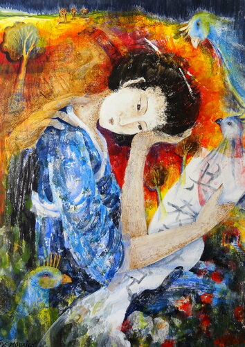 Love letter (Framed) di Inelouise Mourick, Opera su carta in vendita su Singulart