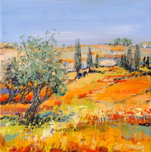 Follow the sun - 2 (Framed) van Inelouise Mourick, Schilderij te koop op Singulart