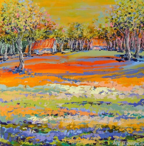 A perfect place (Framed) van Inelouise Mourick, Schilderij te koop op Singulart