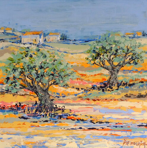 Escape to the country (Framed) van Inelouise Mourick, Schilderij te koop op Singulart