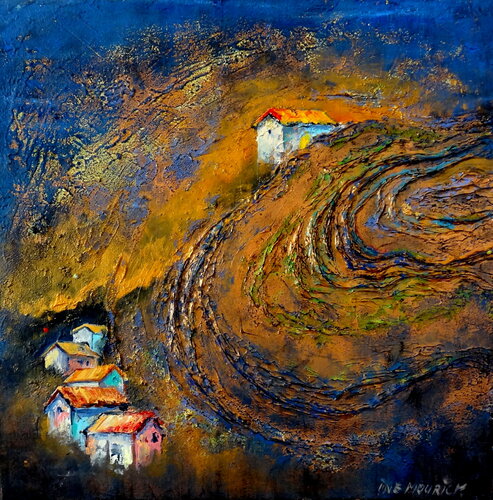 Blue world - 1 von Inelouise Mourick, Malerei kaufen auf Singulart