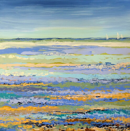 Sailing home (Framed) von Inelouise Mourick, Malerei kaufen auf Singulart