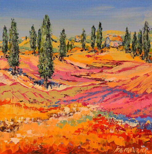 Summer memories (Framed) van Inelouise Mourick, Schilderij te koop op Singulart