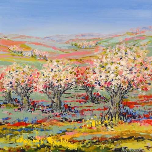 Spring has returned (Framed) by Inelouise Mourick, Painting for Sale on Singulart