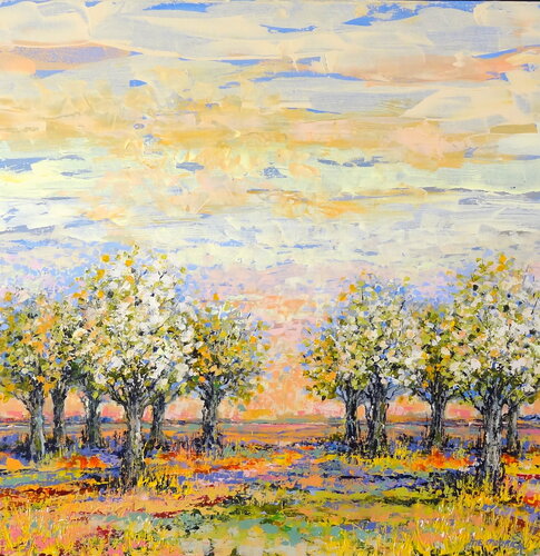 Spring garden (Framed) Inelouise Mourick