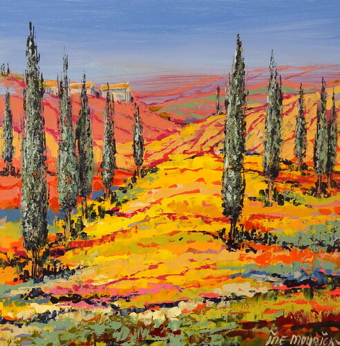 A place under the sun (Framed) van Inelouise Mourick, Schilderij te koop op Singulart