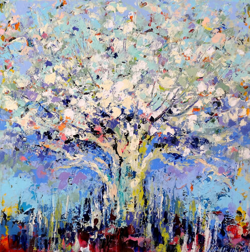 Spring love (Framed) van Inelouise Mourick, Schilderij te koop op Singulart