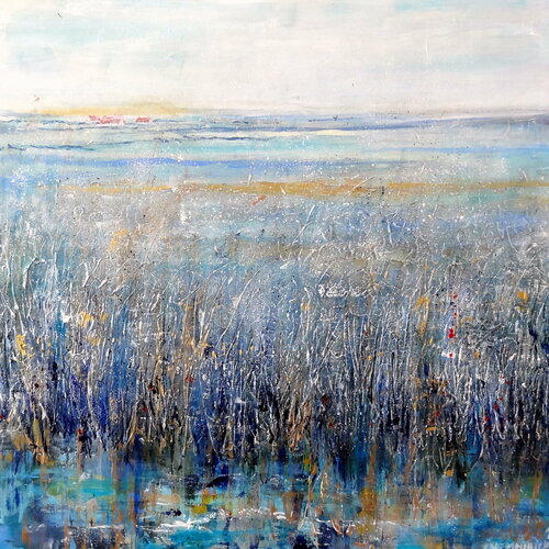 Frozen morning (Framed) van Inelouise Mourick, Schilderij te koop op Singulart