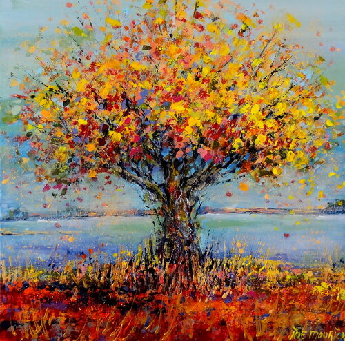 Before the leaves fall di Inelouise Mourick, Pittura in vendita su Singulart