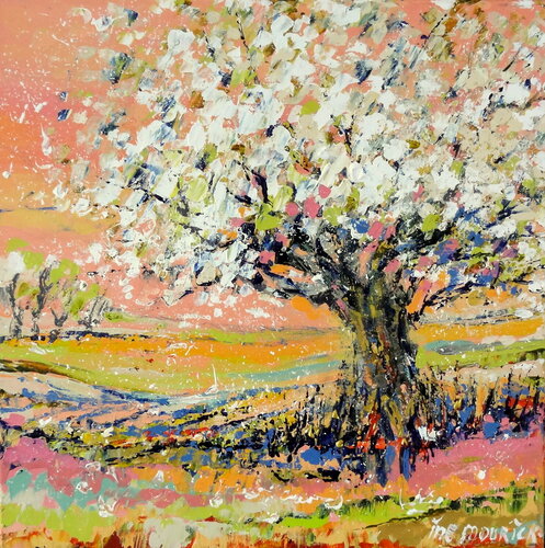 Springtime (Framed) van Inelouise Mourick, Schilderij te koop op Singulart