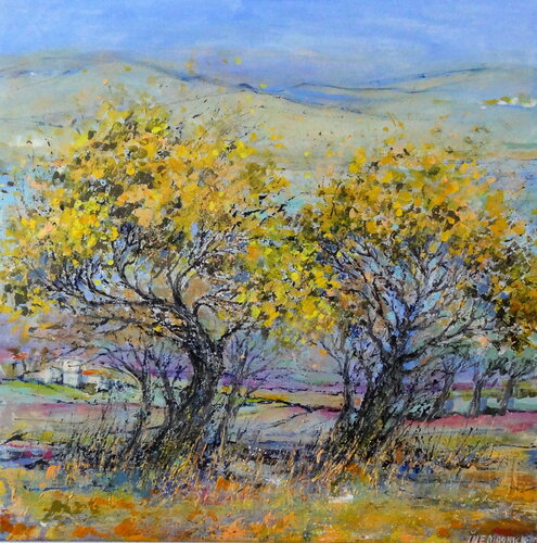 Concerto di Primavera (Framed) van Inelouise Mourick, Schilderij te koop op Singulart
