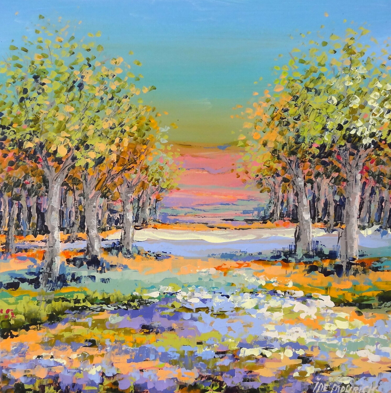 Fields of wildflowers (Framed) Inelouise Mourick