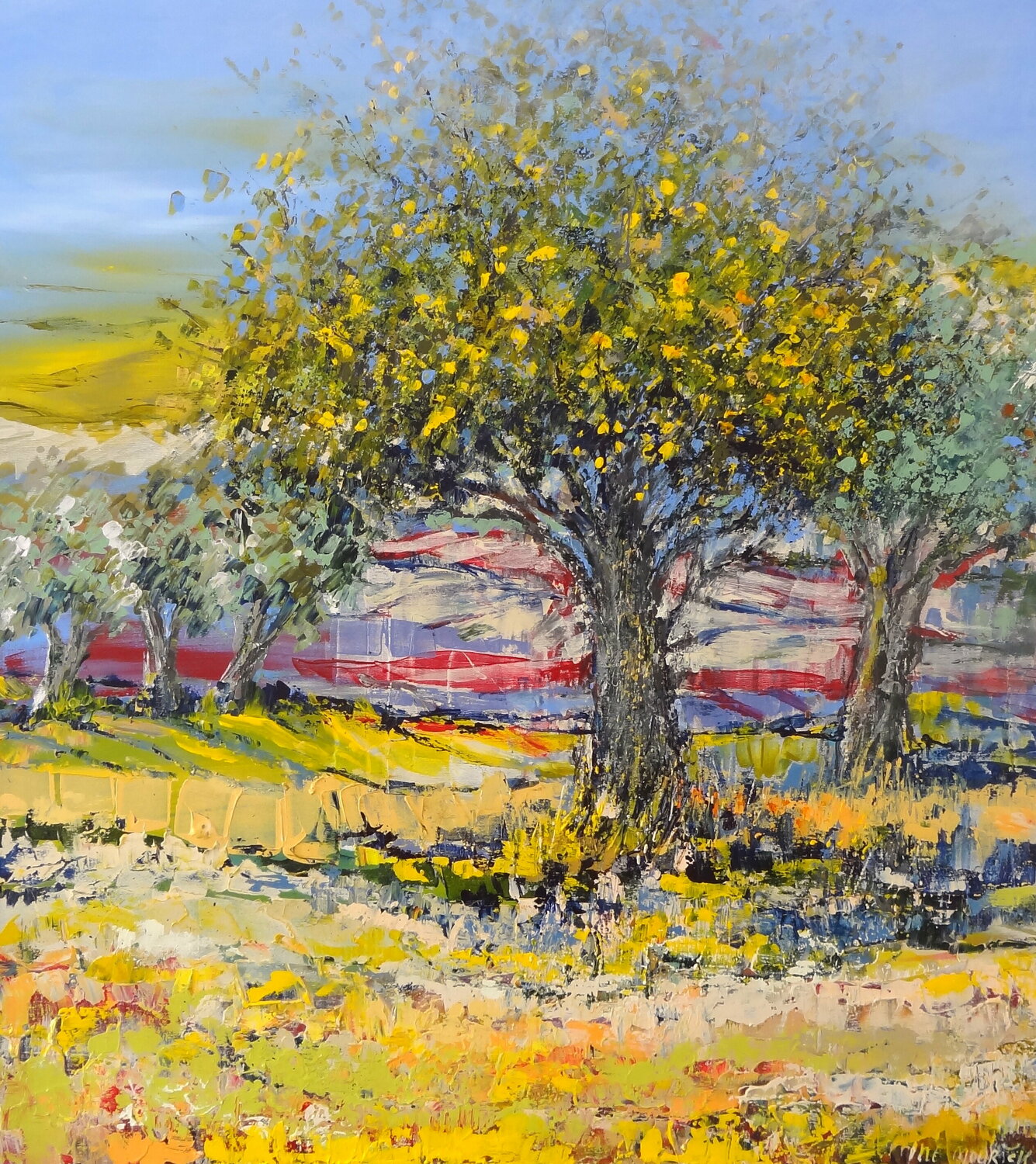 Apple tree with yellow apples Inelouise Mourick