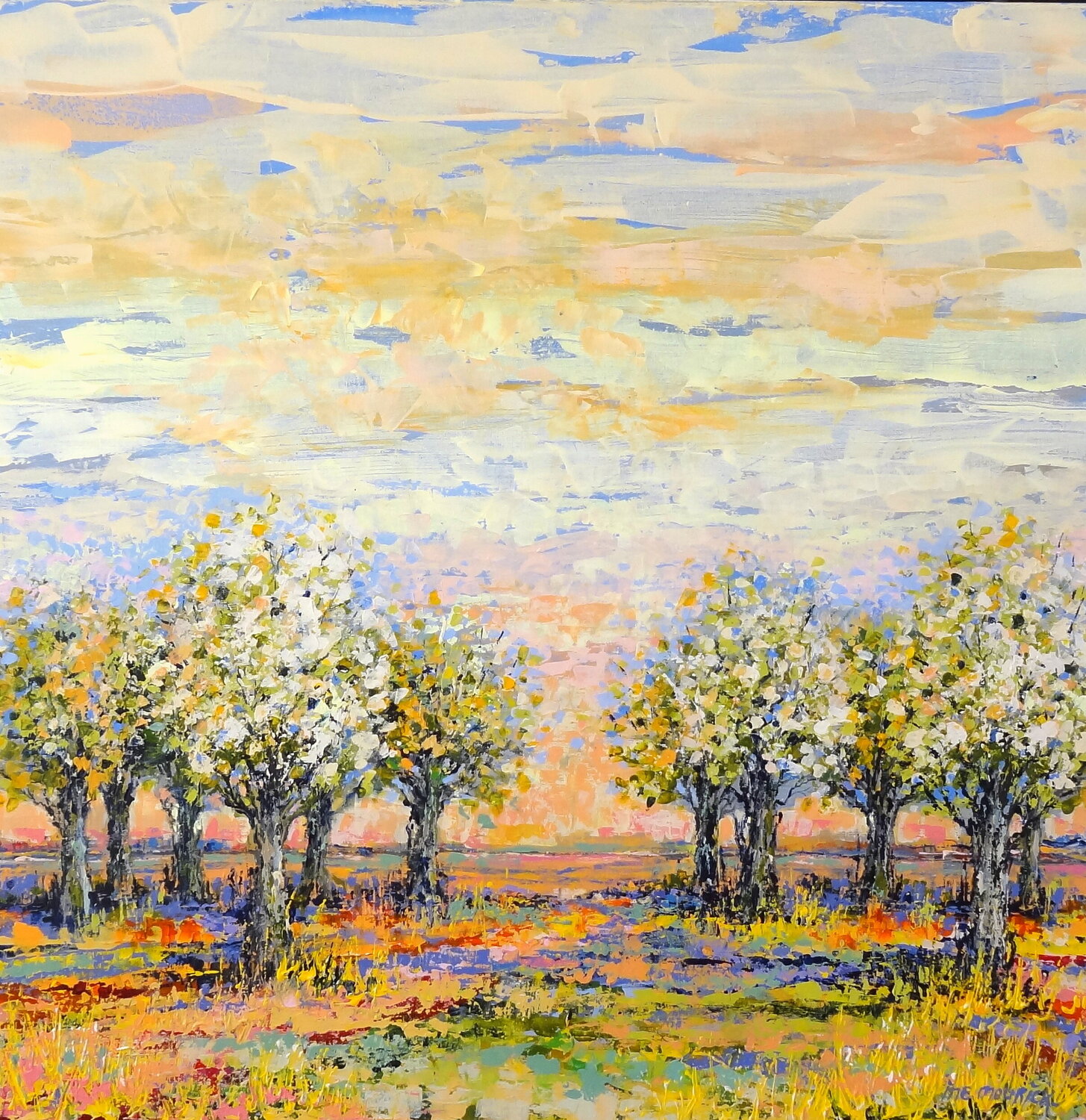 Spring garden (Framed) Inelouise Mourick