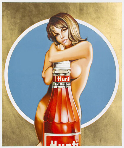 Hunt for the Best (Gold) van Mel Ramos, Afdruk te koop op Singulart